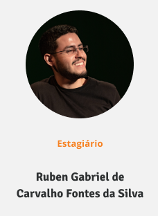 Foto do estagiário Ruben Gabriel de Carvalho Fontes da Silva