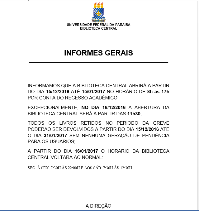 INforme-fim da greve INforme-fim da greve