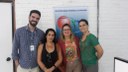 Na foto, da esquerda para a direita: prof. Rafael Travassos, coordenador de Biotecnologia; Emília Porto, secretária e assessora da coordenação; profª Mônica Dias, presidente da CPA e profª Sildivane Silva, vice coordenadora de Biotecnologia.