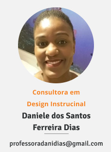Foto da consultora em design instrucional Daniele dos Santos Ferreira Dias. E-mail: professoradanidias@gmail.com