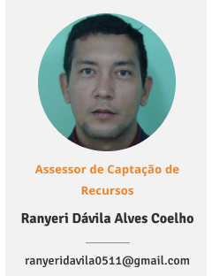 Foto do assessor de captação de recursos Ranyeri Dávila Alves Coelho. E-mail: ranyeridavila0511@gmail.com