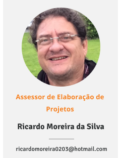 Foto do assessor de elaboração de projetos Ricardo Moreira da Silva. E-mail: ricardomoreira0203@hotmail.com