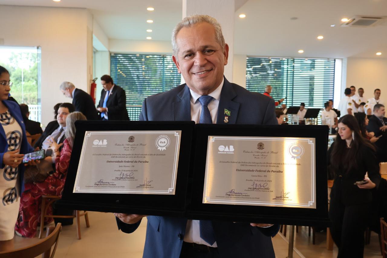 PELA OITAVA VEZ, DIREITO DA UFPB CONQUISTA SELO DE QUALIDADE ‘OAB RECOMENDA’ Foto: Divulgação/Andifes