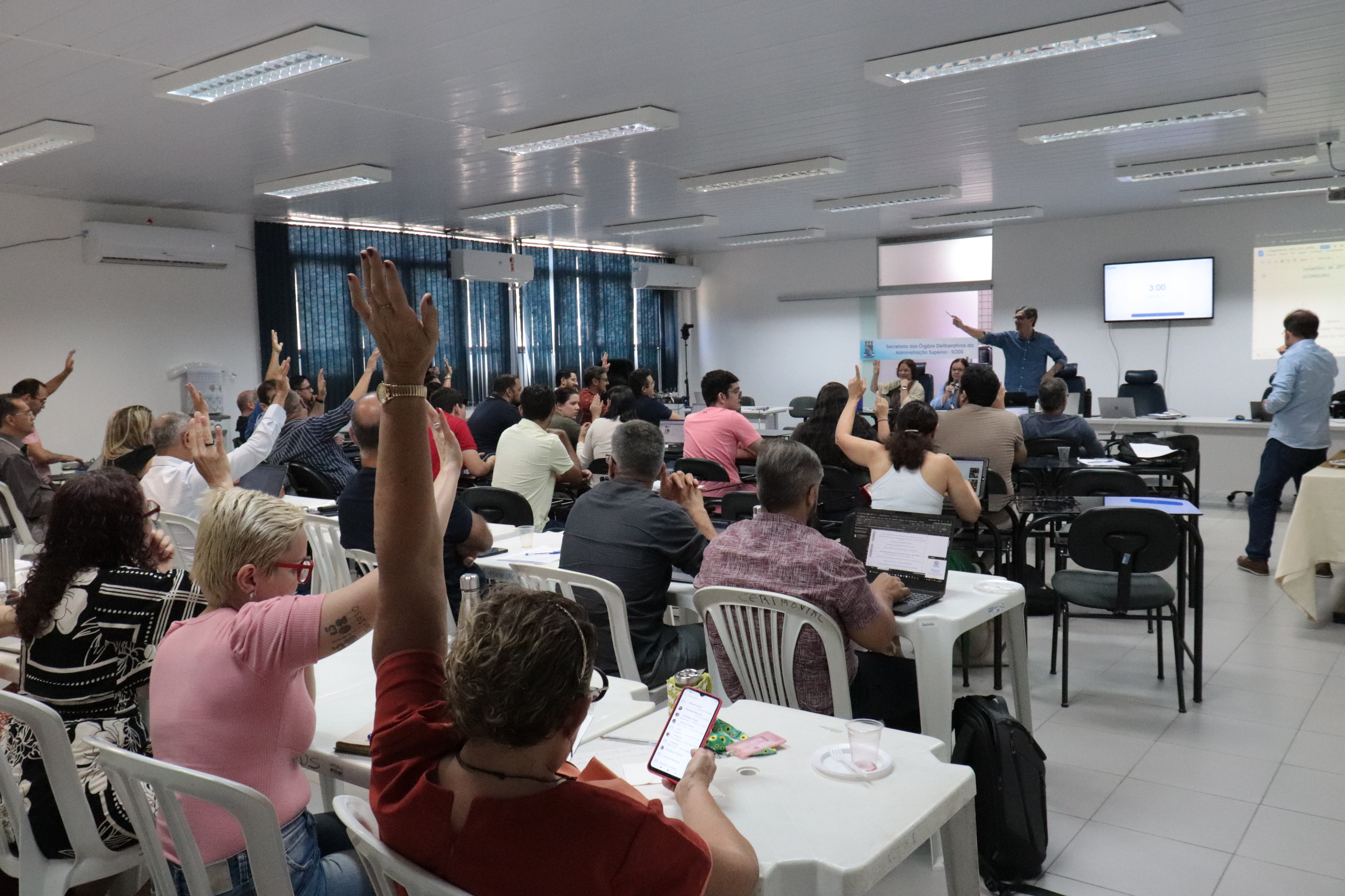 Primeira reunião ordinária do CONSUNI sob a nova gestão da UFPB fOTO: ANGÉLICA GOUVEIA