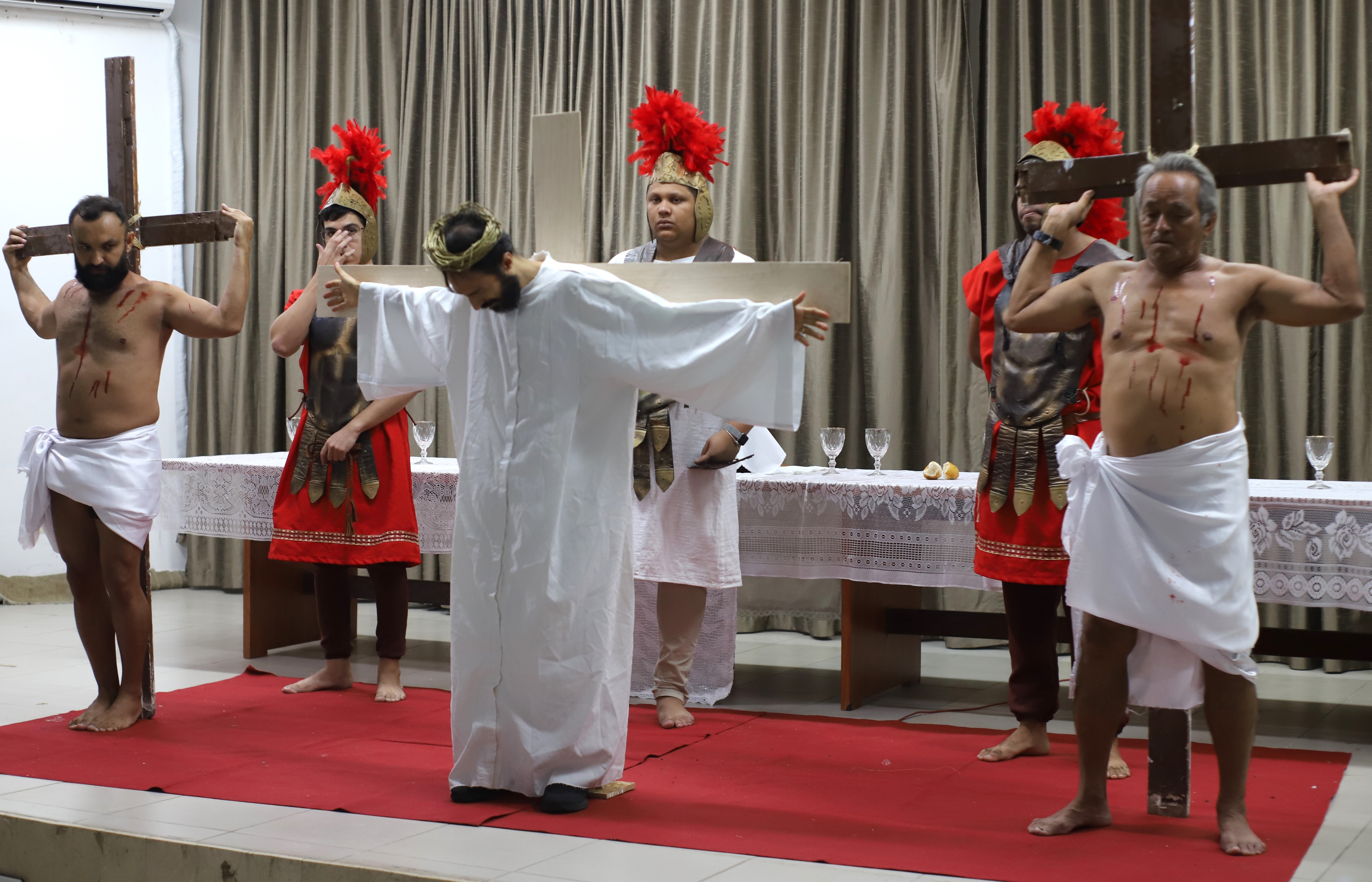 PRÓ-REITORIA DE GESTÃO DE PESSOAS DA UFPB ENCENA A PAIXÃO DE CRISTO Foto: Angélica Gouveia