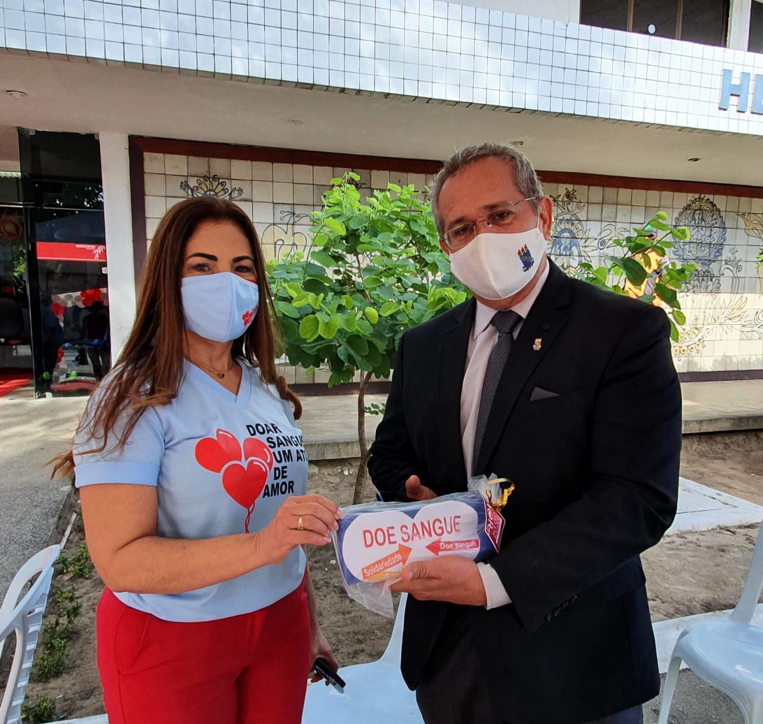 REITOR DA UFPB DESTACA INTEGRAÇÃO ENTRE INSTITUIÇÕES NO PROJETO EDUCAÇÃO PELA SAÚDE PARA DOAÇÃO DE SANGUE Foto: Aline Lins
