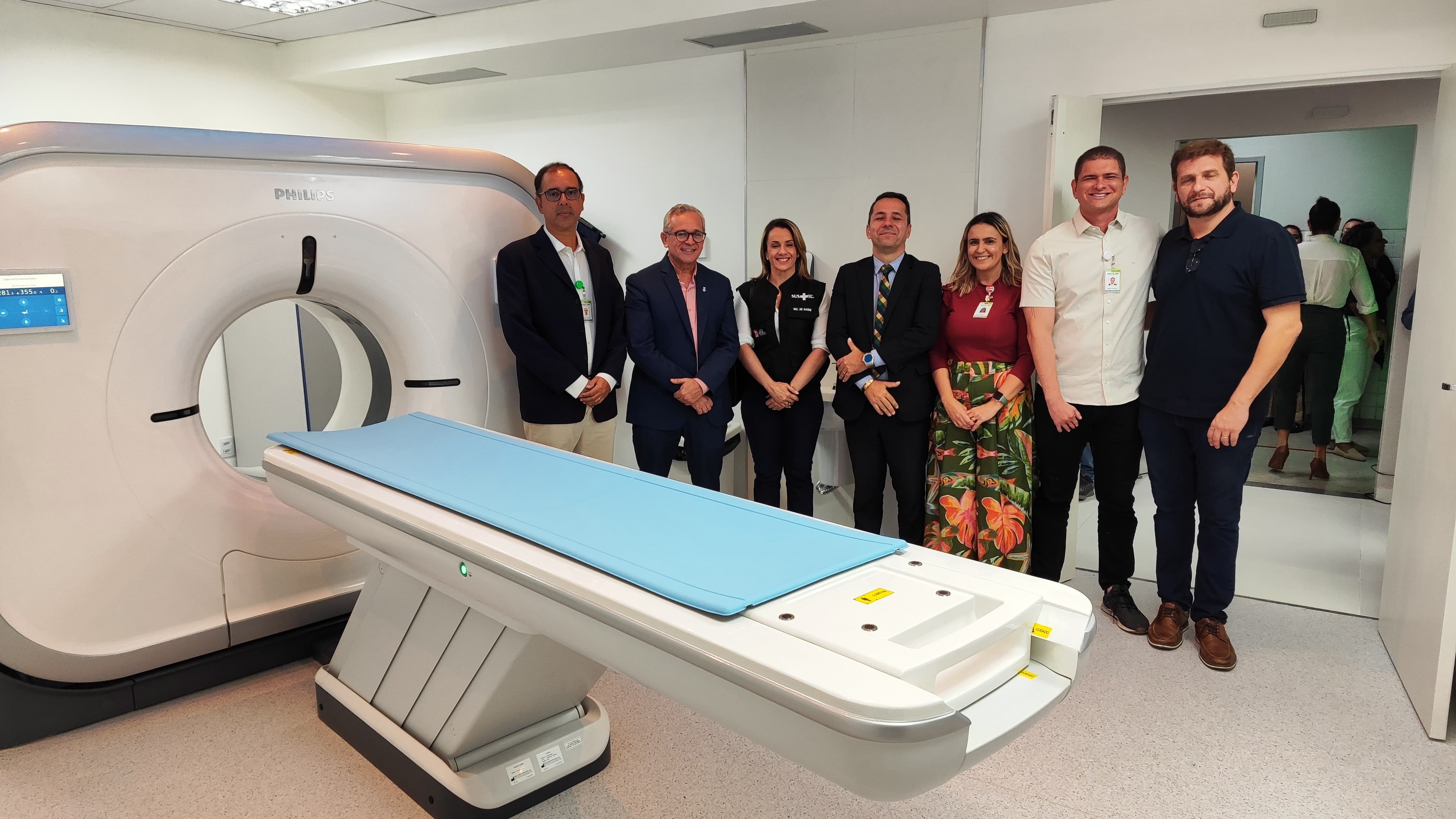 Reitor da UFPB participa de solenidade no HULW-UFPB/Ebserh para entrega de tomógrafo computadorizado multi slice Foto: Oriel Farias