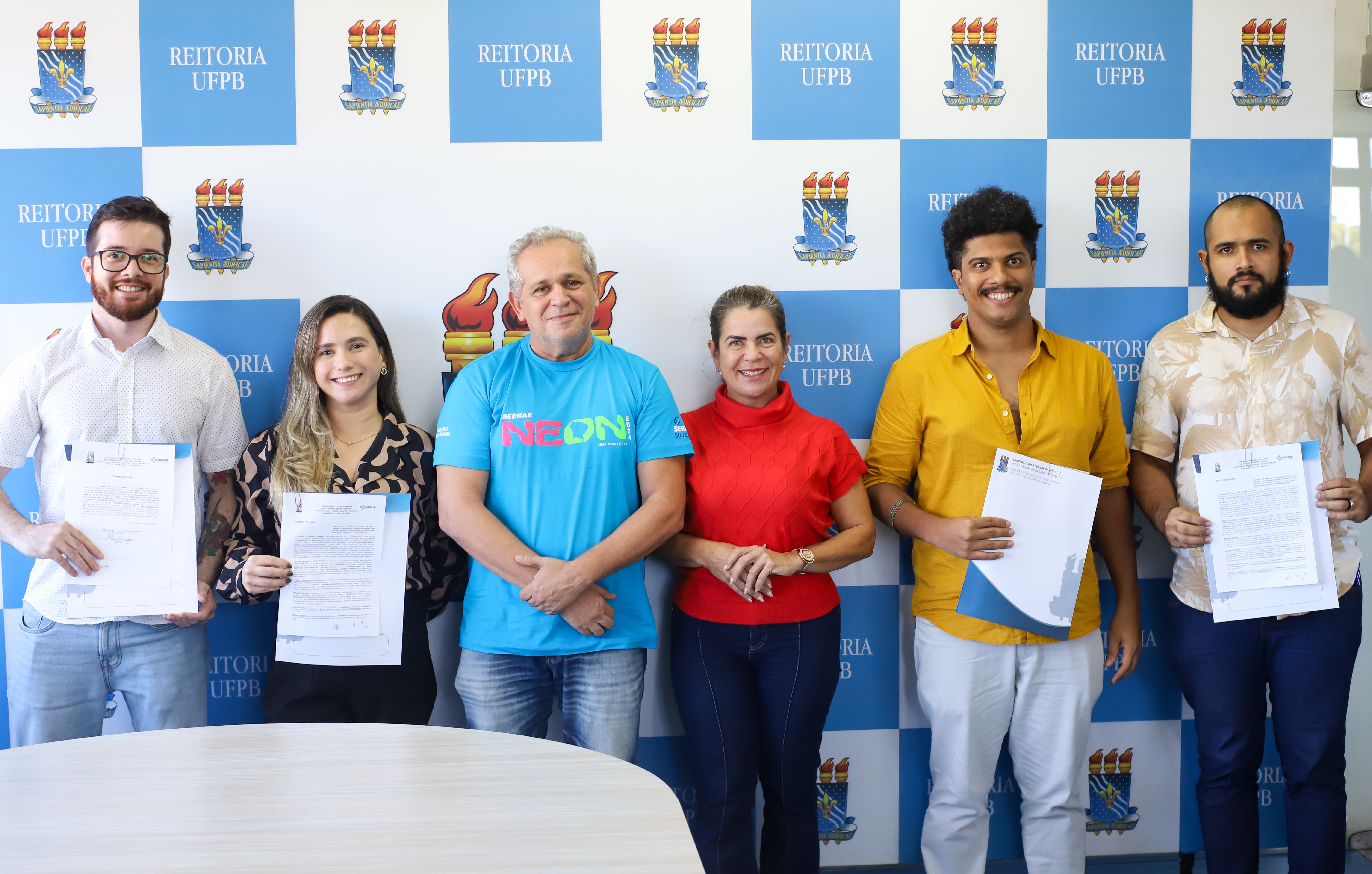 UFPB DÁ POSSE A DOIS NOVOS PROFESSORES EFETIVOS E RECEPCIONA DOIS NOVOS PROFESSORES SUBSTITUTOS Foto: Angélica Gouveia